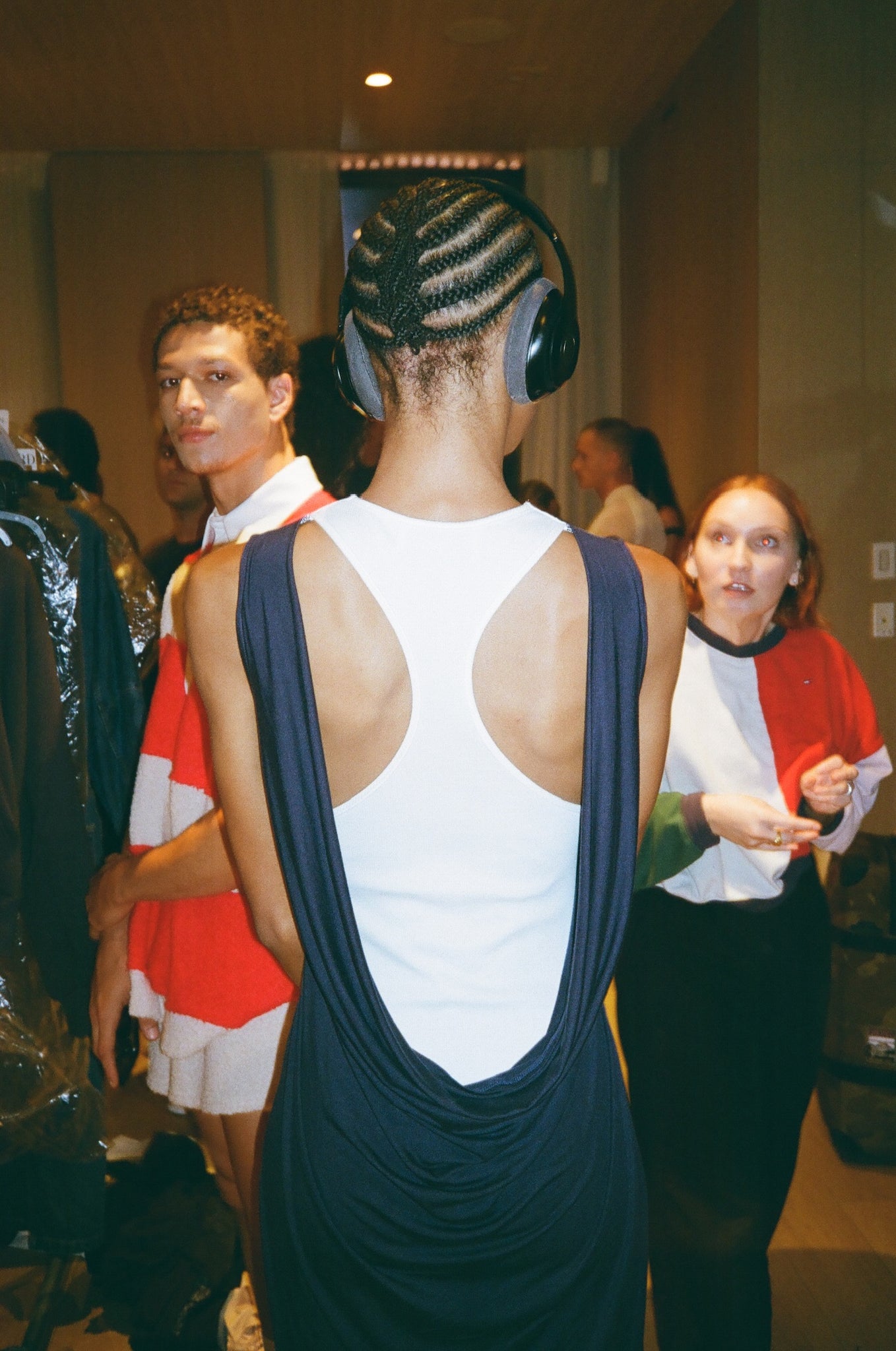 Navy "KORT" Maxi Dress