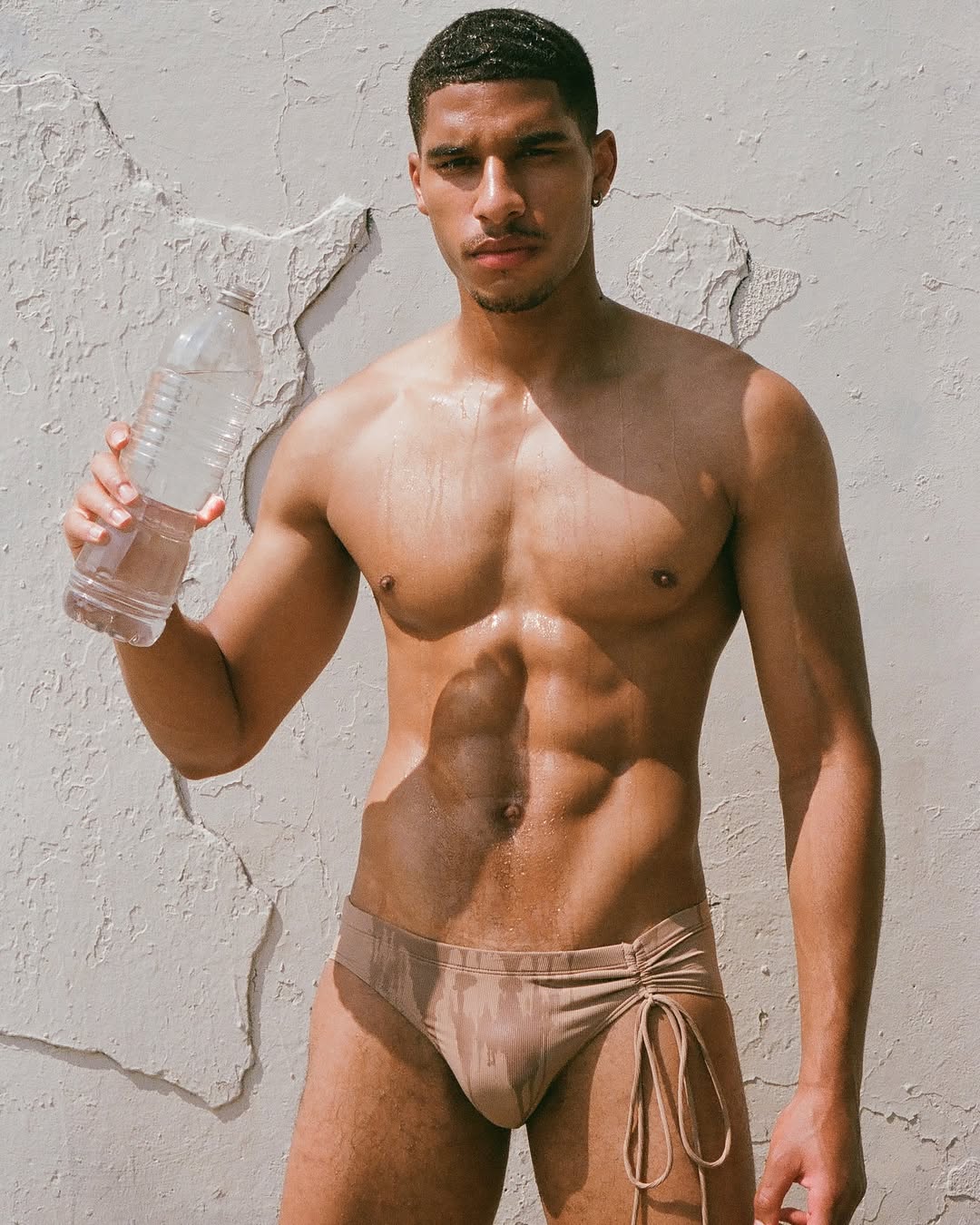 Leather "Ryan" Swim Brief