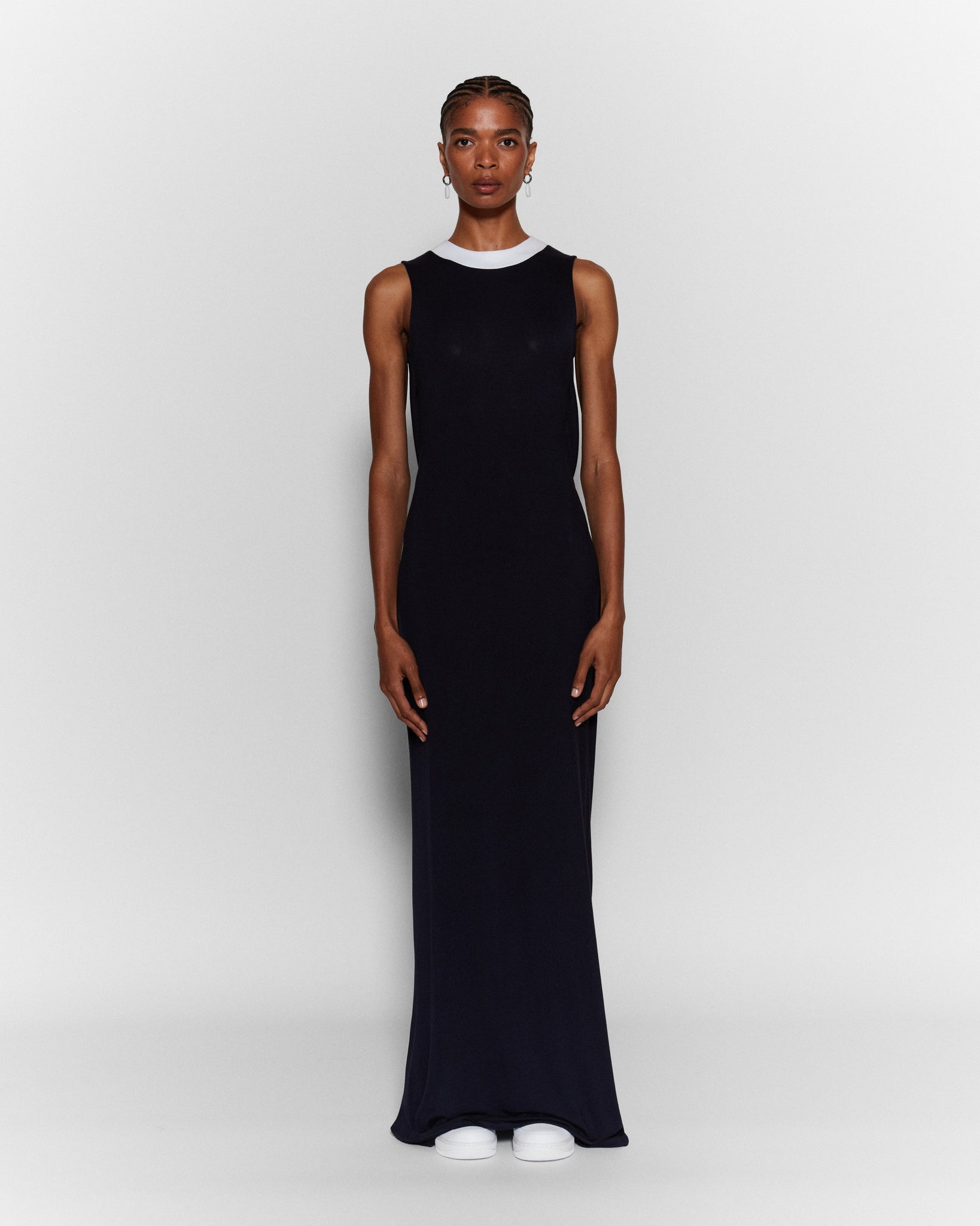 Navy "KORT" Maxi Dress