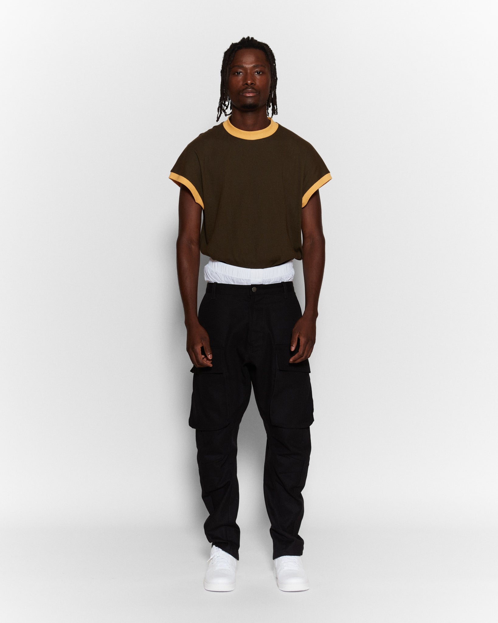 Dark Olive/Ocre "Stephen" Tee