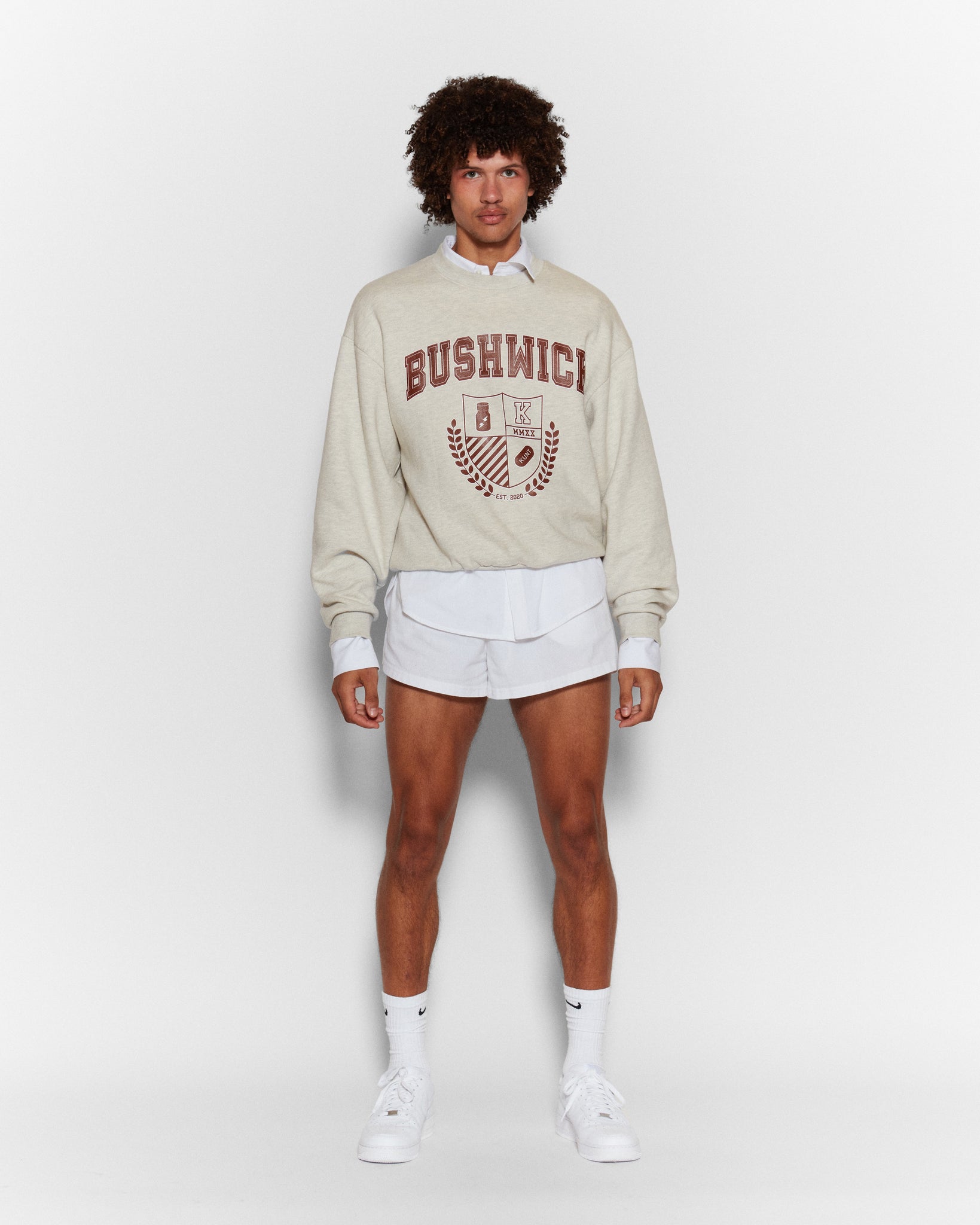 Light Grey "BUSHWICK" Sweatshirt