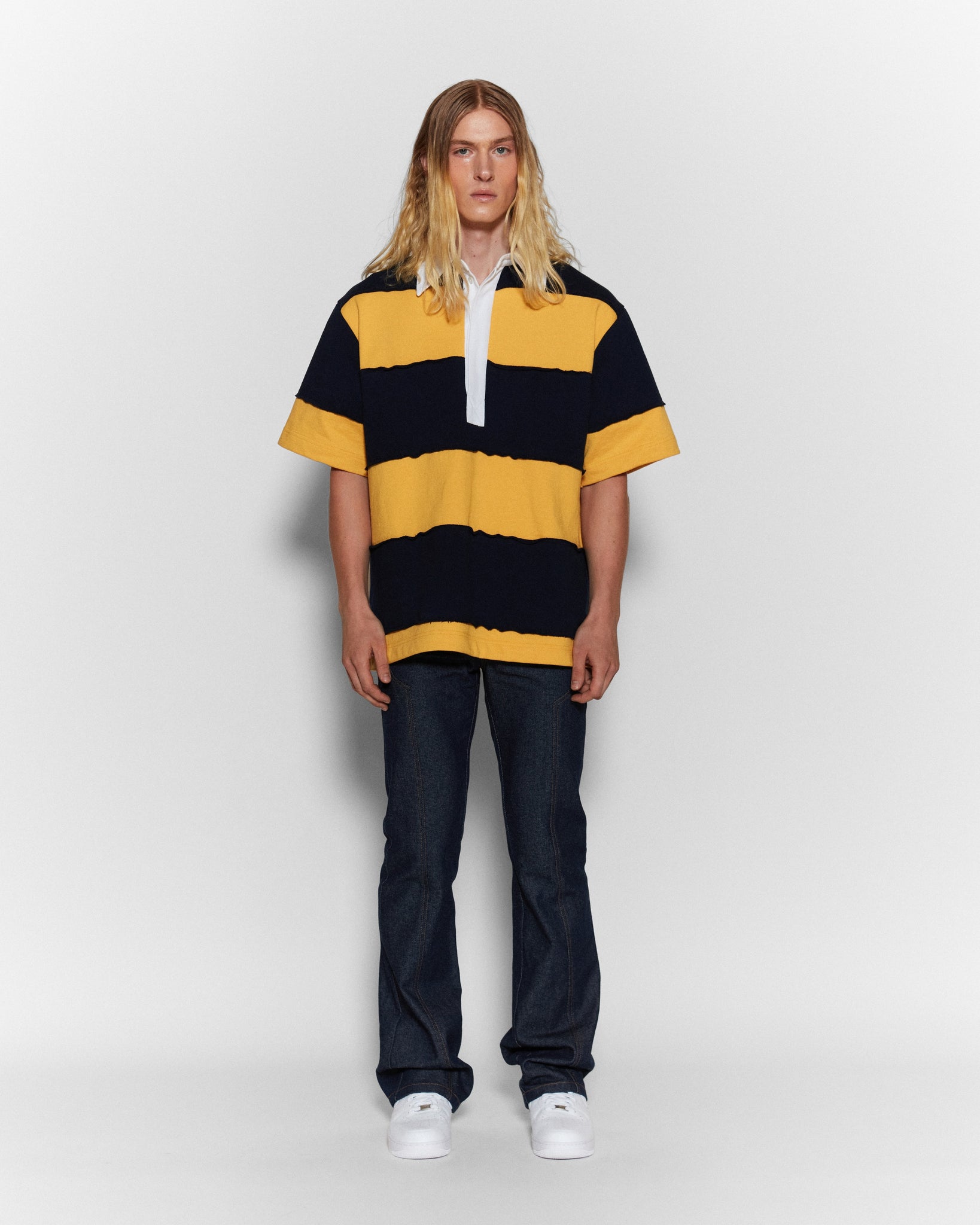 Navy/Ocre "RIIS DECO MAXI" Polo