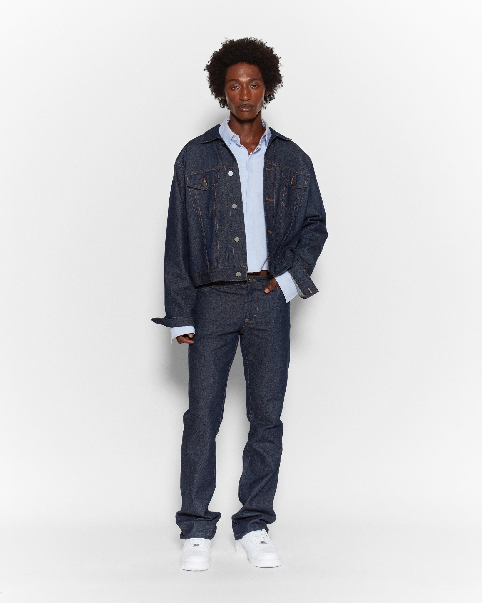 Indigo "FILL HIM" Denim