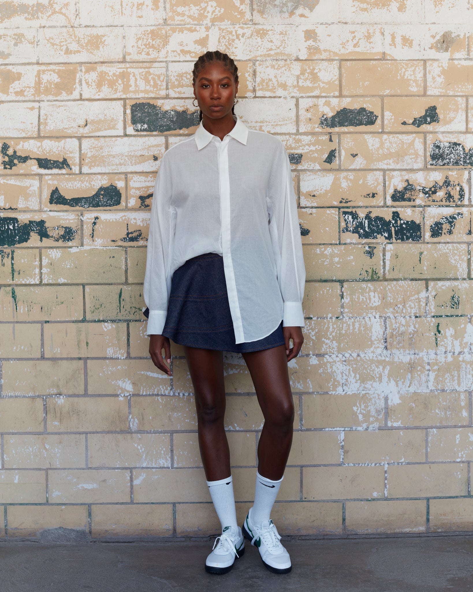 Indigo "Calliope" Denim Skirt