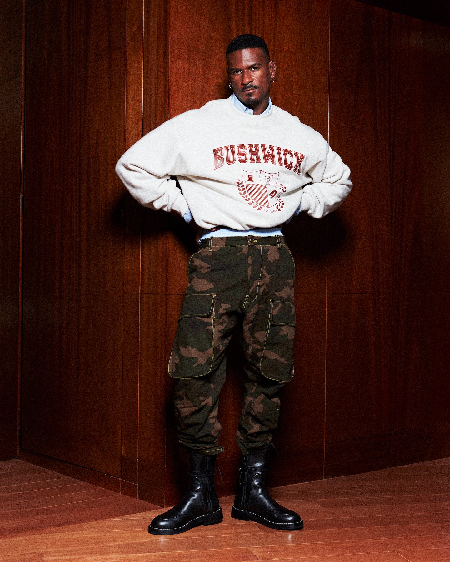 Light Grey "BUSHWICK" Sweatshirt