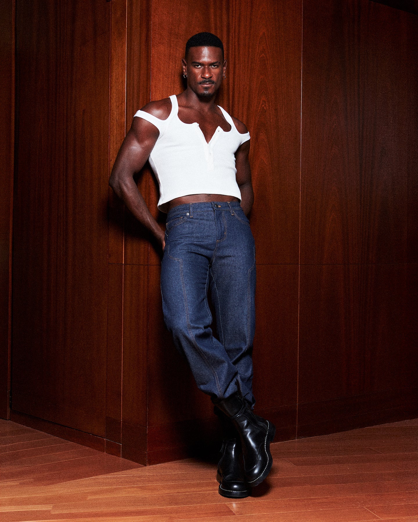 White Waffle "2-Way" Tank