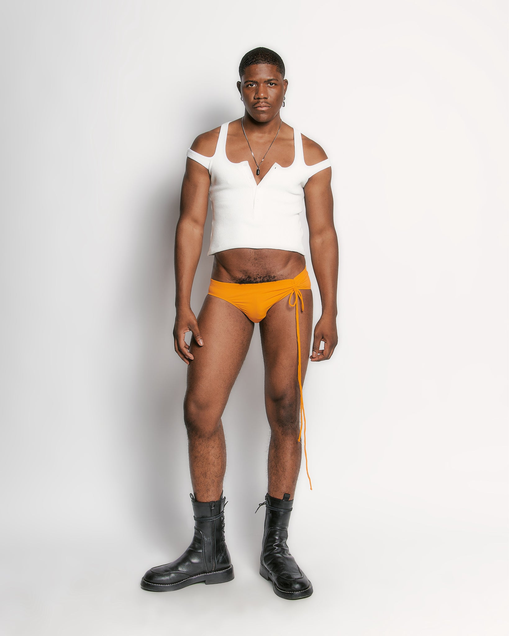 White Waffle "2-Way" Tank