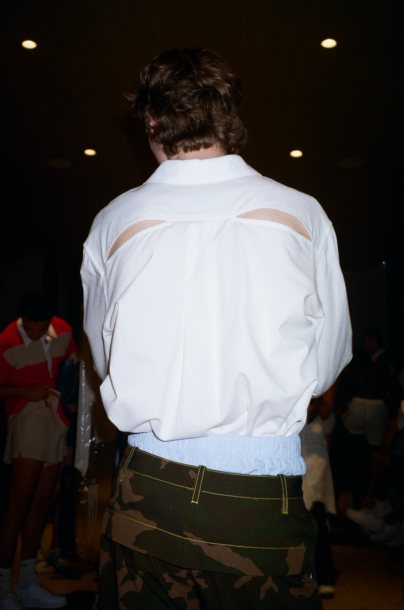 White Oxford "Spliced Snider" Shirt