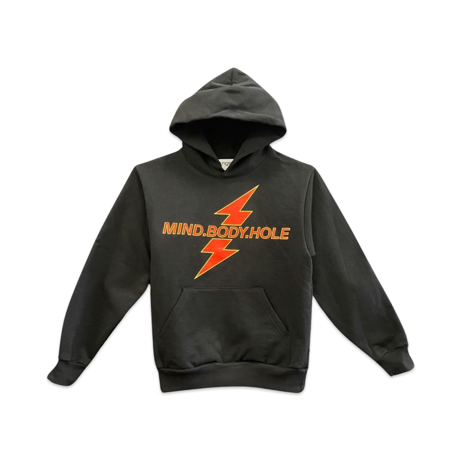 Black "MIND.BODY.HOLE" Hoodie