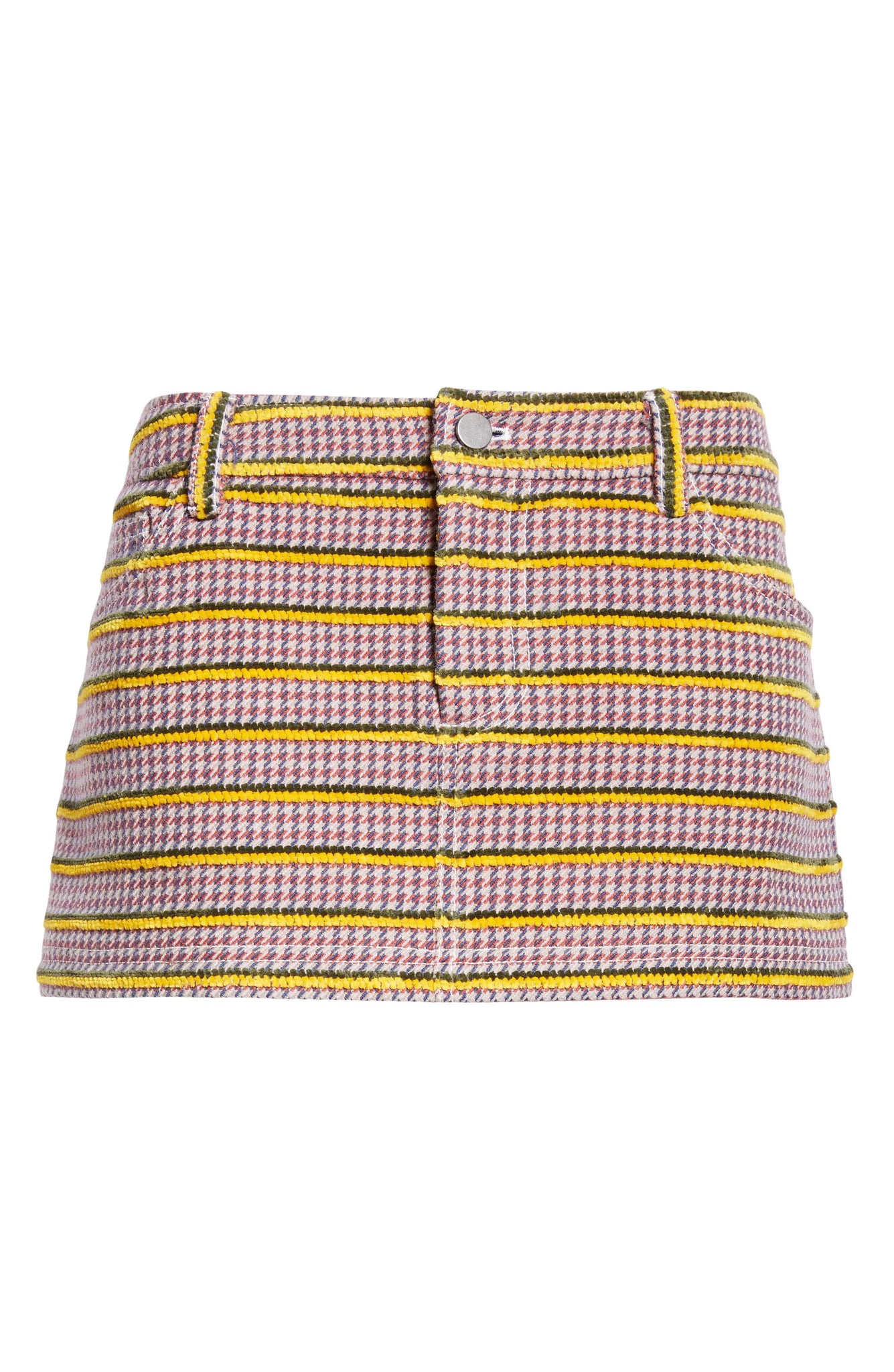 Chenille and Tweed "Fill Him" Mini Skirt