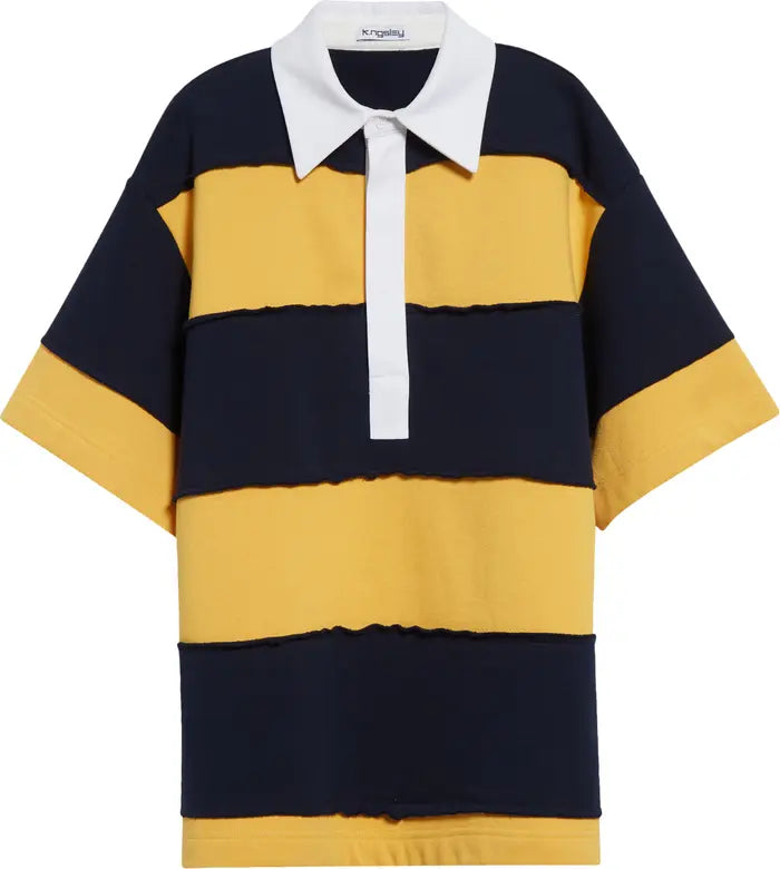 Navy/Ocre "RIIS DECO MAXI" Polo