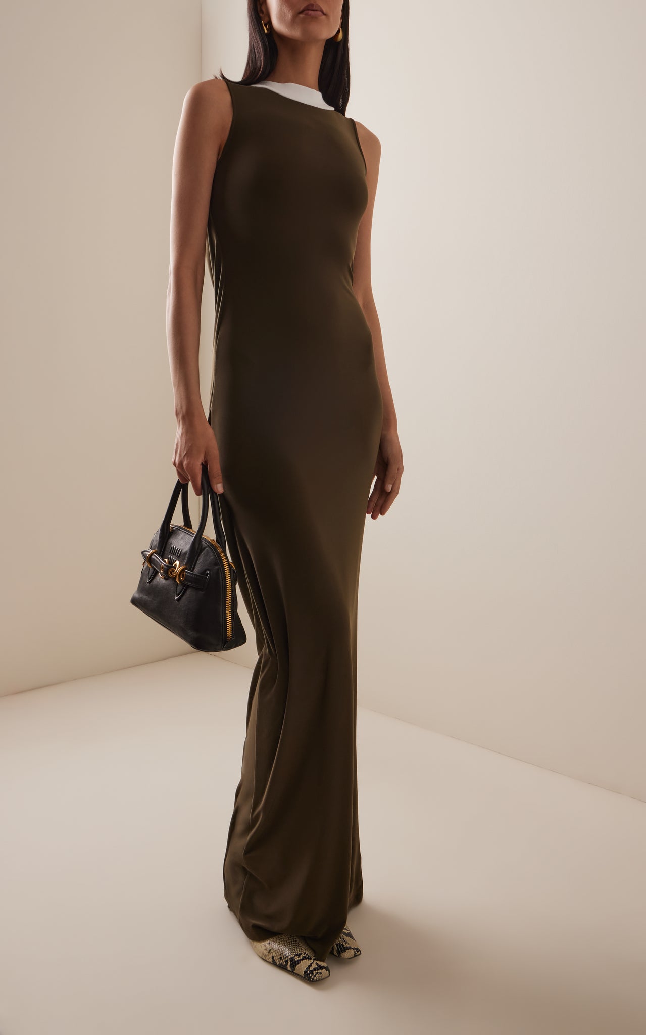 Dark Olive "KORT" Maxi Dress