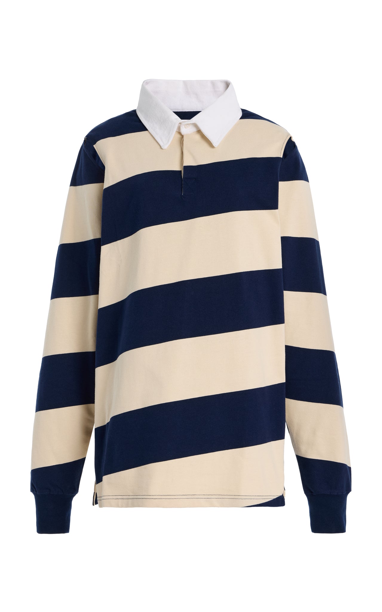 Navy/Ecru Striped "Pegasus" Polo