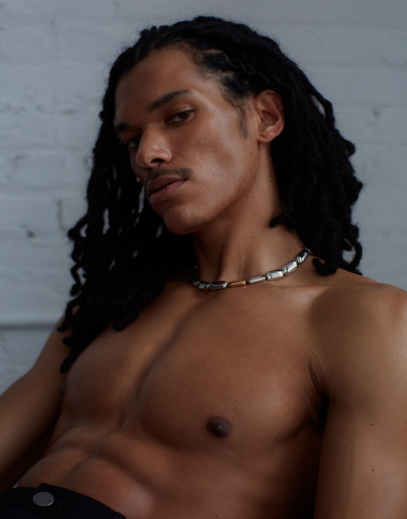 Silver "701" Large Choker