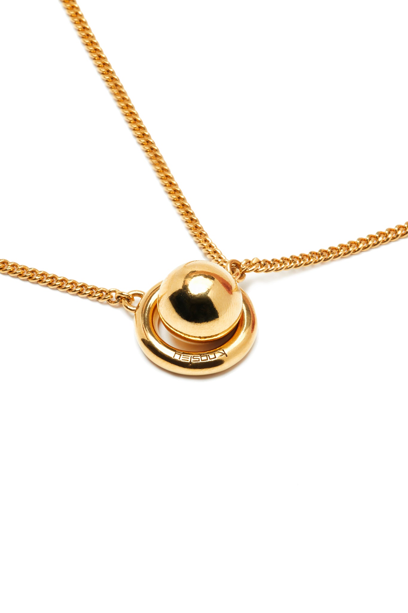 Gold/PrEP Blue "701" Drop Necklace