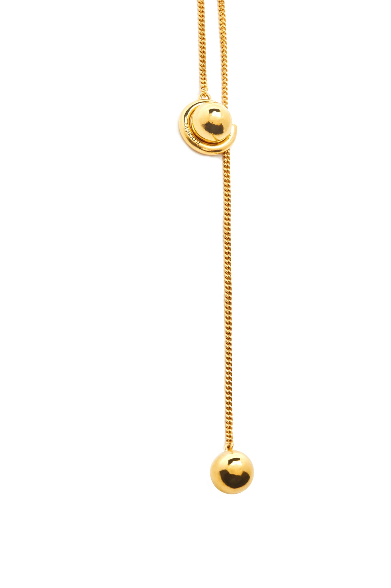 Gold/PrEP Blue "701" Drop Necklace