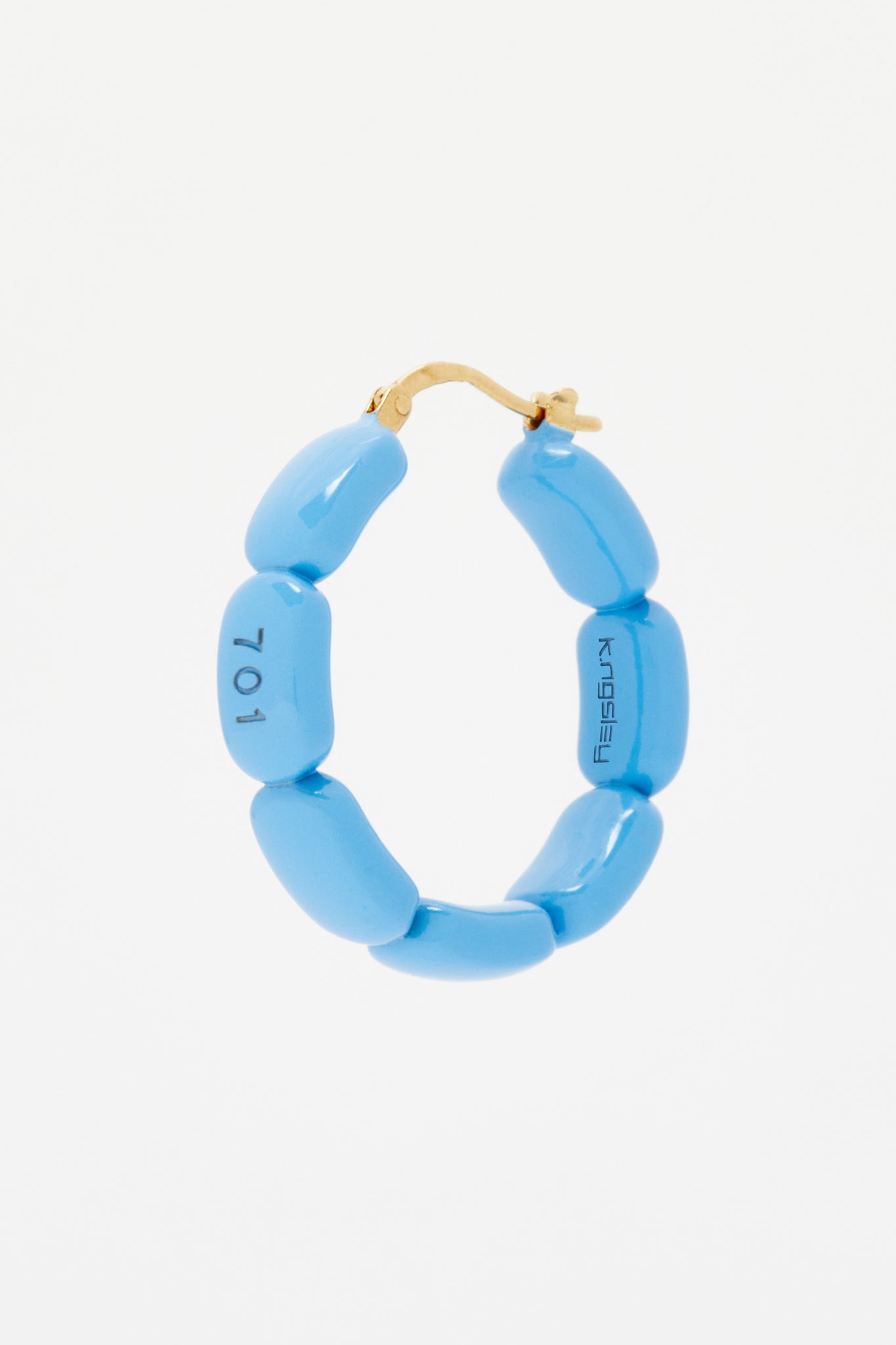 PrEP Blue "701" Hoop Earrings