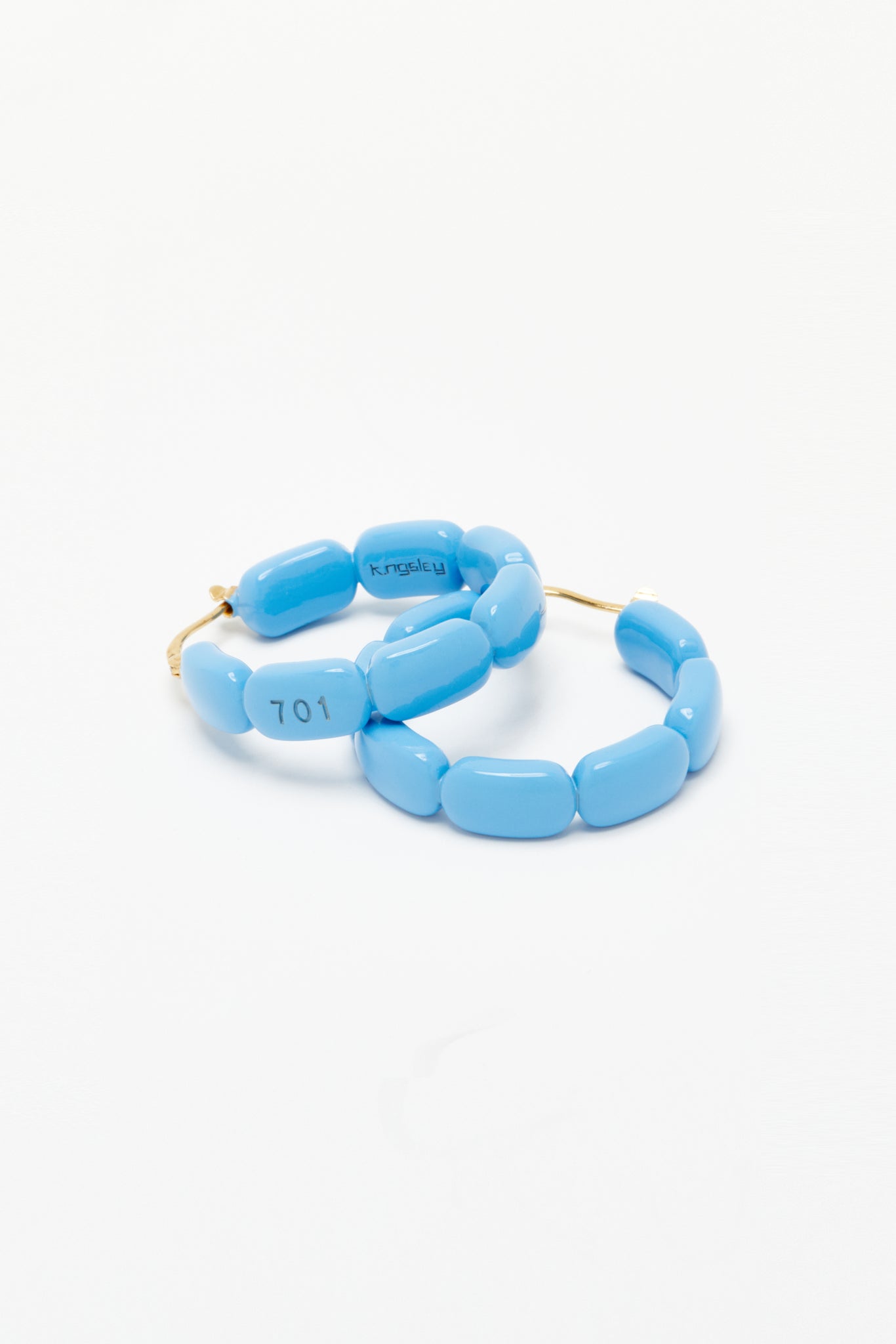 PrEP Blue "701" Hoop Earrings