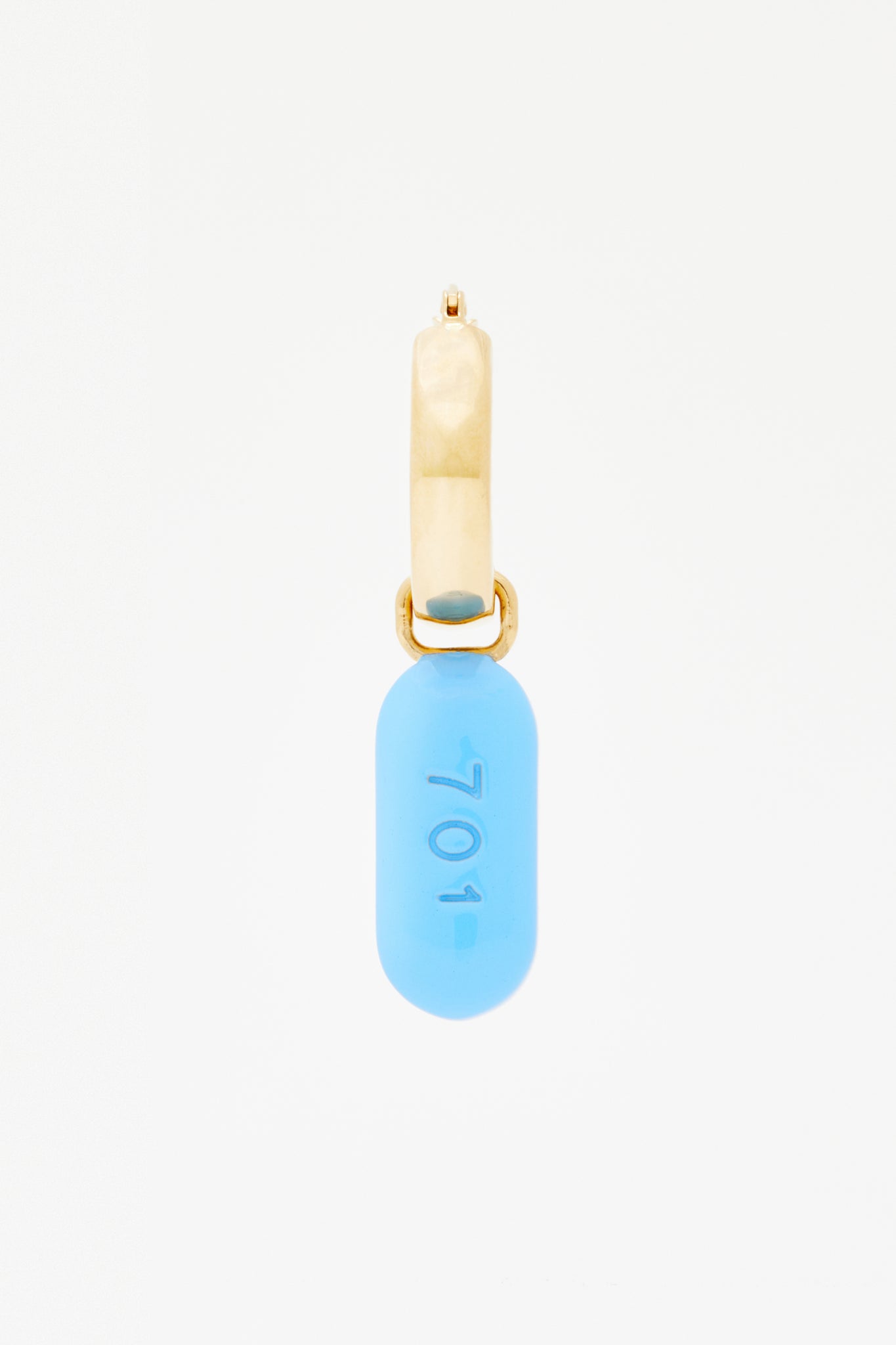 Gold/PrEP BLUE "701" Drop Earrings