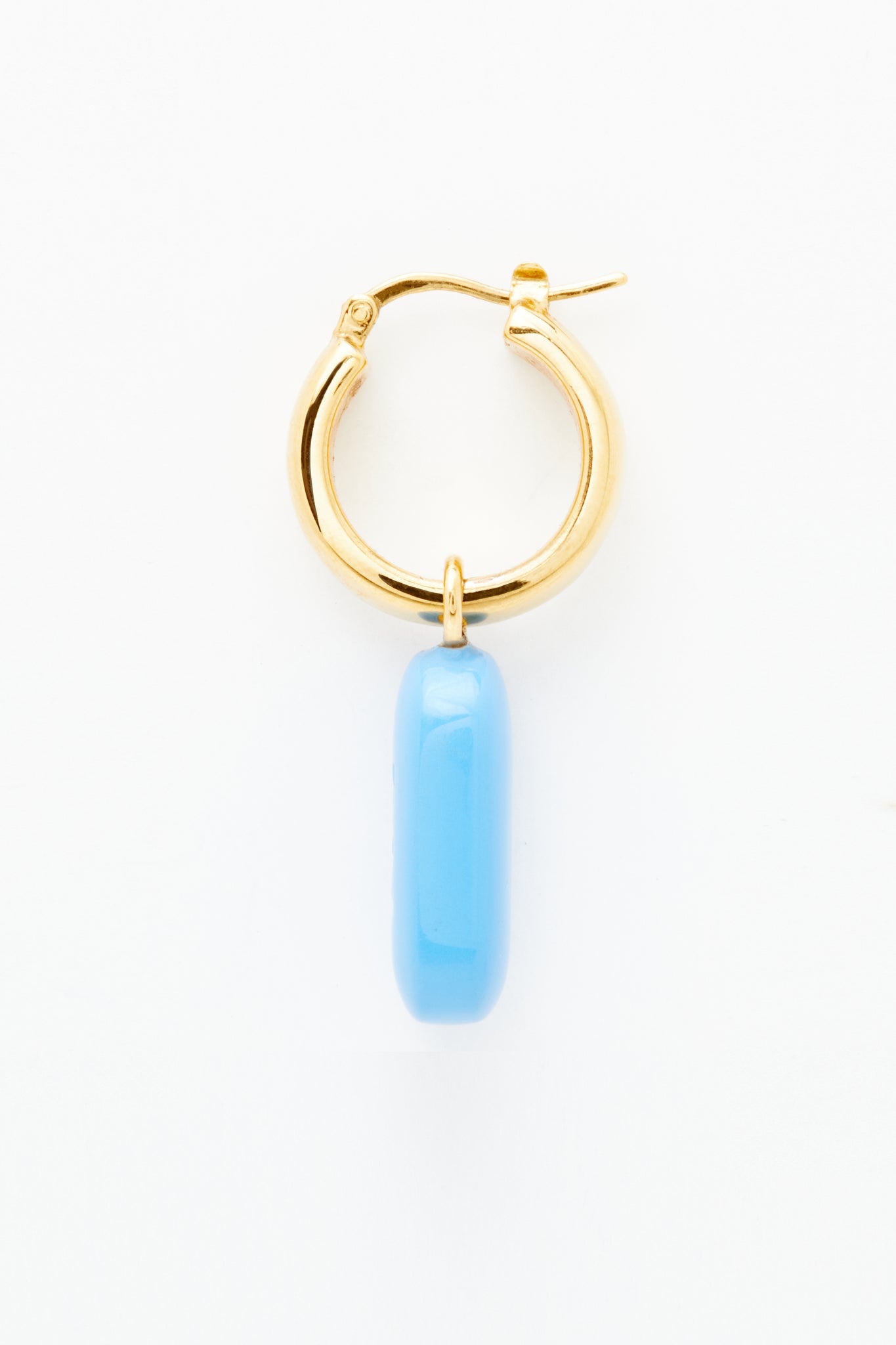 Gold/PrEP BLUE "701" Drop Earrings