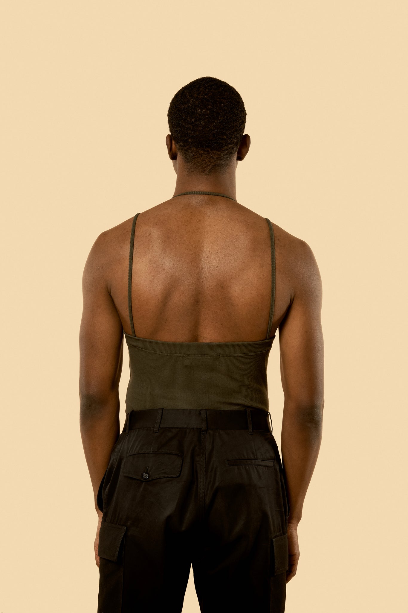 Dark Olive "Ian" Ribbed Tank