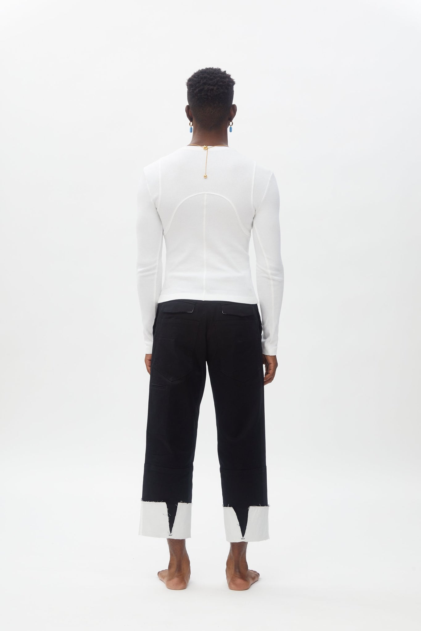 Dark Olive "Dani LS" Ribbed Top