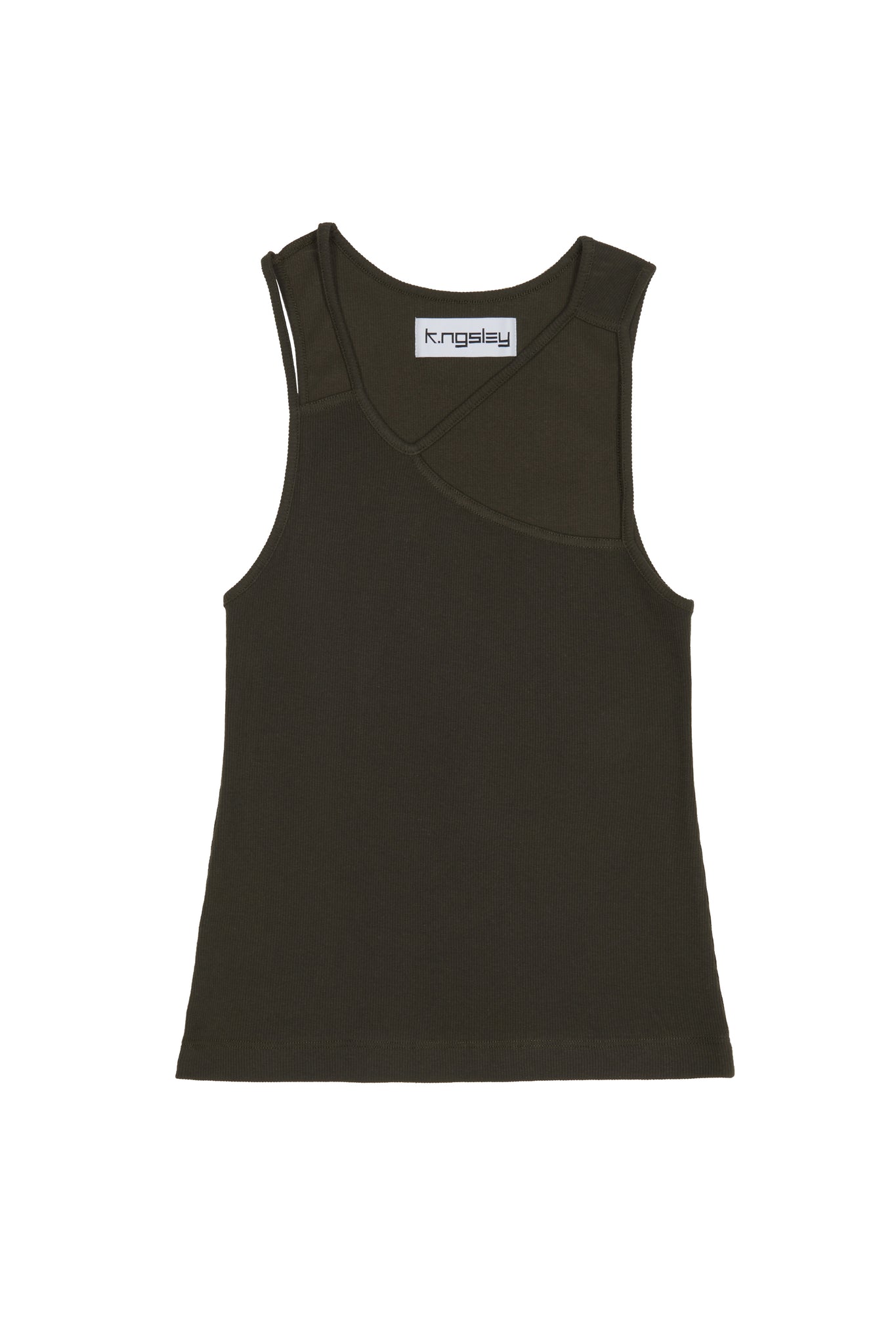 Dark Olive "FIST" Ribbed Tank